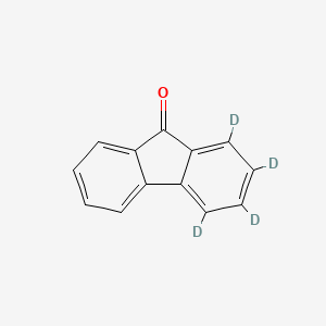 molecular formula C13H8O B12640046 9H-Fluoren-9-one-D4 