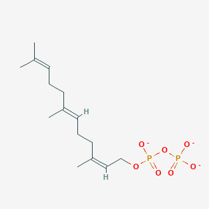 2-cis,6-trans-Farnesyl diphosphate(3-)