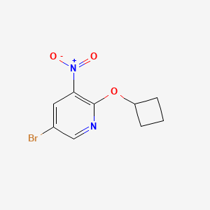 5-Bromo-2-cyclobutoxy-3-nitro-pyridine