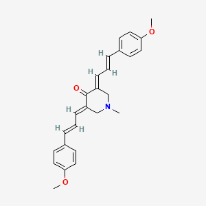 molecular formula C26H27NO3 B1264009 3,5-Bis(p-methoxycinnamylidene)-N-methyl-4-piperidone 