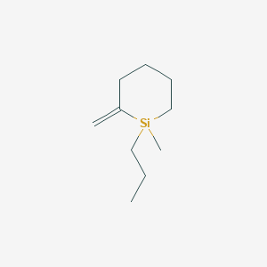 molecular formula C10H20Si B12640096 1-Methyl-2-methylidene-1-propylsilinane CAS No. 919800-97-8