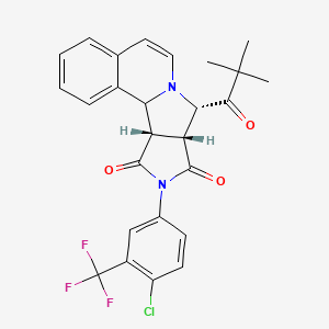 molecular formula C26H22ClF3N2O3 B12640104 C26H22ClF3N2O3 