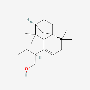 molecular formula C19H32O B1264011 5-(1-Hydroxybutan-2-yl)isolongifol-4-ene 