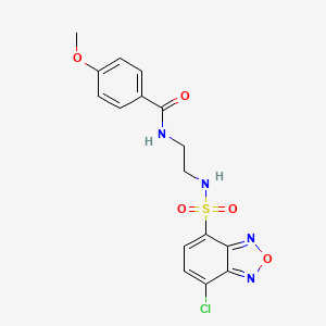 molecular formula C16H15ClN4O5S B12640117 N-(2-{[(7-chloro-2,1,3-benzoxadiazol-4-yl)sulfonyl]amino}ethyl)-4-methoxybenzamide 