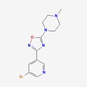 3-(5-Bromopyridin-3-yl)-5-(4-methylpiperazin-1-yl)-1,2,4-oxadiazole