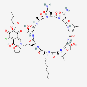 molecular formula C63H99ClN12O19 B1264014 Chlorofusin 