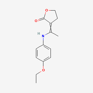 molecular formula C14H17NO3 B12640142 3-[1-(4-Ethoxyanilino)ethylidene]oxolan-2-one CAS No. 920312-91-0