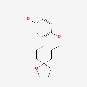 Spiro[2H-1-benzoxecin-5(6H),2'(3'H)-furan], 3,4,4',5',7,8-hexahydro-10-Methoxy-