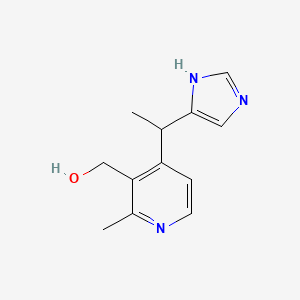 molecular formula C12H15N3O B12640148 [4-[1-(1H-imidazol-5-yl)ethyl]-2-methylpyridin-3-yl]methanol 