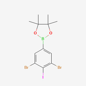 2-(3,5-Dibromo-4-iodophenyl) 4,4,5,5-tetramethyl-1,3,2-dioxaborolane