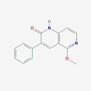 molecular formula C15H12N2O2 B12640214 5-methoxy-3-phenyl-1,6-naphthyridin-2(1H)-one 