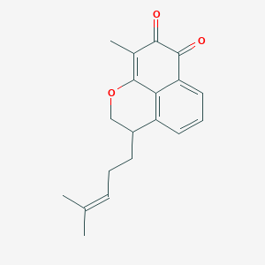 9-Methyl-3-(4-methyl-3-pentenyl)-2,3-dihydronaphtho[1,8-bc]pyran-7,8-dione