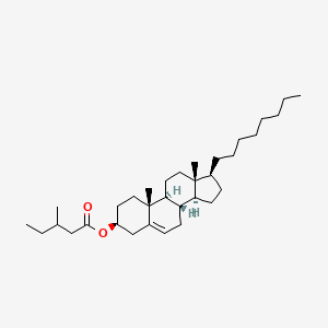 [(3S,8S,9S,10R,13R,14S,17S)-10,13-dimethyl-17-octyl-2,3,4,7,8,9,11,12,14,15,16,17-dodecahydro-1H-cyclopenta[a]phenanthren-3-yl] 3-methylpentanoate