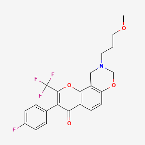 molecular formula C22H19F4NO4 B12640234 C22H19F4NO4 