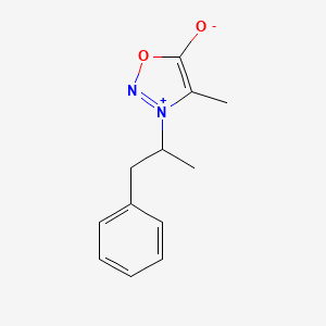 4-Methyl-3-(1-phenylpropan-2-yl)-1,2,3-oxadiazol-3-ium-5-olate