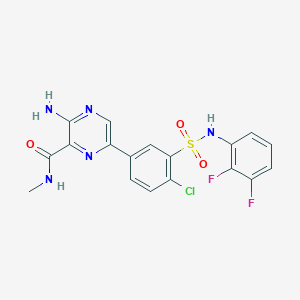 3-Amino-6-{4-Chloro-3-[(2,3-Difluorophenyl)sulfamoyl]phenyl}-N-Methylpyrazine-2-Carboxamide