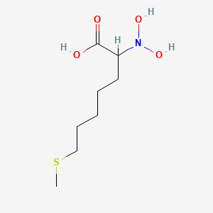 molecular formula C8H17NO4S B1264030 N,N-二羟基三羟甲硫氨酸 