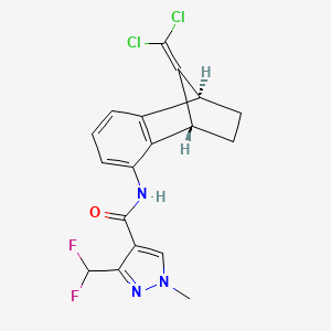 molecular formula C18H15Cl2F2N3O B1264033 (1S,4R)-苯并芬氟吡 