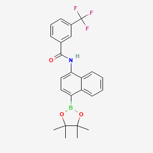 BenzaMide, N-[4-(4,4,5,5-tetraMethyl-1,3,2-dioxaborolan-2-yl)-1-naphthalenyl]-3-(trifluoroMethyl)-