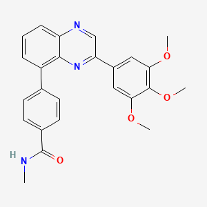 N-Methyl-4-[3-(3,4,5-trimethoxyphenyl)quinoxalin-5-YL]benzamide