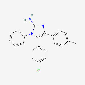 5-(4-Chlorophenyl)-4-(4-methylphenyl)-1-phenyl-1H-imidazol-2-amine