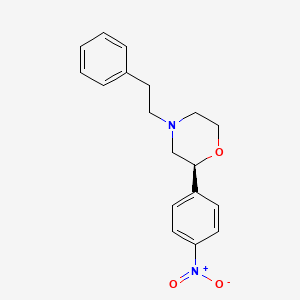 molecular formula C18H20N2O3 B12640366 (2s)-2-(4-Nitrophenyl)-4-(2-phenylethyl)morpholine CAS No. 920798-96-5