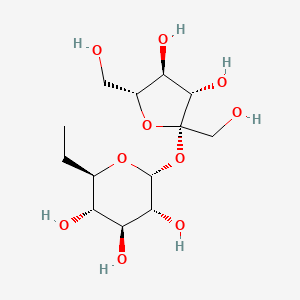 molecular formula C13H24O10 B1264037 [(2->6)-beta-D-fructofuranosyl-]n alpha-D-glucopyranoside 