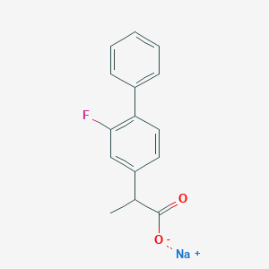 molecular formula C15H12FNaO2 B126404 Flurbiprofen sodium CAS No. 56767-76-1