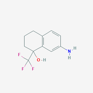 7-Amino-1-(trifluoromethyl)-1,2,3,4-tetrahydronaphthalen-1-ol