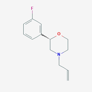 (2S)-2-(3-Fluorophenyl)-4-(prop-2-en-1-yl)morpholine