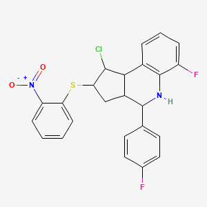 molecular formula C24H19ClF2N2O2S B12640422 C24H19ClF2N2O2S 