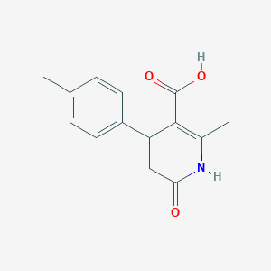 1,4,5,6-Tetrahydro-2-methyl-6-oxo-4-[4-(methyl)phenyl]-3-pyridinecarboxylic acid