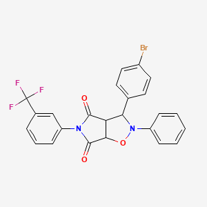 3-(4-bromophenyl)-2-phenyl-5-[3-(trifluoromethyl)phenyl]dihydro-2H-pyrrolo[3,4-d][1,2]oxazole-4,6(3H,5H)-dione