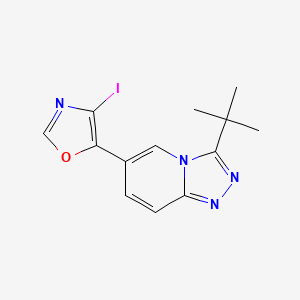 3-tert-Butyl-6-(4-iodo-1,3-oxazol-5-yl)[1,2,4]triazolo[4,3-a]pyridine