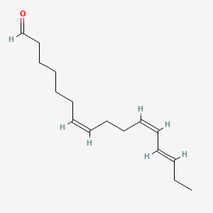 molecular formula C16H26O B1264049 7,11,13-十六三烯醛，(7Z,11Z,13E)- CAS No. 888042-38-4