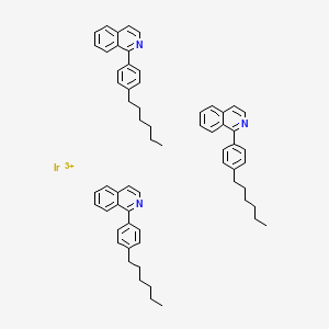 molecular formula C63H69IrN3+3 B12640496 Hex-Ir(piq)3 CAS No. 1268460-37-2