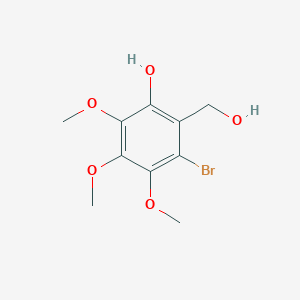 molecular formula C10H13BrO5 B12640497 3-Bromo-2-(hydroxymethyl)-4,5,6-trimethoxyphenol CAS No. 920008-56-6