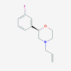 molecular formula C13H16FNO B12640501 (2R)-2-(3-Fluorophenyl)-4-(prop-2-en-1-yl)morpholine CAS No. 920802-28-4