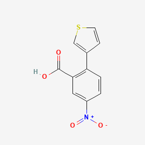 molecular formula C11H7NO4S B12640540 5-Nitro-2-(thiophen-3-yl)benzoic acid CAS No. 919087-94-8