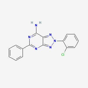 2-(2-Chlorophenyl)-5-phenyl-2H-[1,2,3]triazolo[4,5-d]pyrimidin-7-amine