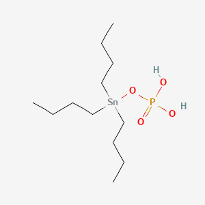 molecular formula C12H29O4PSn B12640575 Stannane, tributyl(phosphonooxy)- CAS No. 28089-34-1