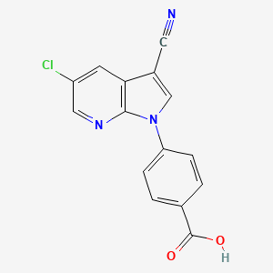 Benzoic acid, 4-(5-chloro-3-cyano-1H-pyrrolo[2,3-b]pyridin-1-yl)-