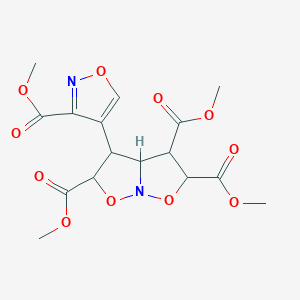 trimethyl 3-(3-methoxycarbonyl-1,2-oxazol-4-yl)-3,3a,4,5-tetrahydro-2H-[1,2]oxazolo[2,3-b][1,2]oxazole-2,4,5-tricarboxylate