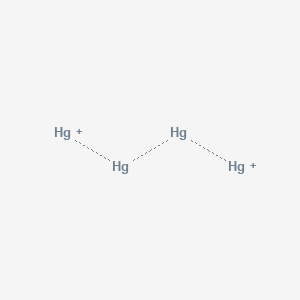 molecular formula Hg4+2 B1264074 Tetramercury cation 