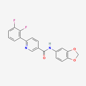 N-(2H-1,3-Benzodioxol-5-yl)-6-(2,3-difluorophenyl)pyridine-3-carboxamide