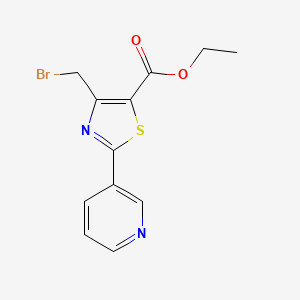 Ethyl 4-bromomethyl-2-(3-pyridyl)thiazole-5-carboxylate