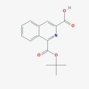 1-[(2-Methylpropan-2-yl)oxycarbonyl]isoquinoline-3-carboxylic acid