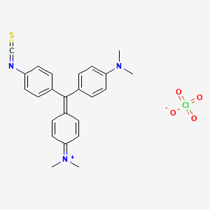 molecular formula C24H24ClN3O4S B1264084 孔雀绿异硫氰酸酯 