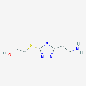 2-((5-(2-Aminoethyl)-4-methyl-4H-1,2,4-triazol-3-yl)thio)ethanol