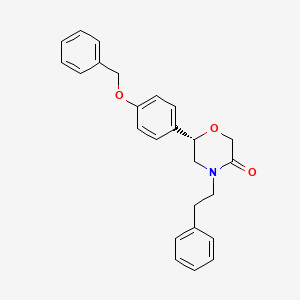 (6S)-6-[4-(Benzyloxy)phenyl]-4-(2-phenylethyl)morpholin-3-one